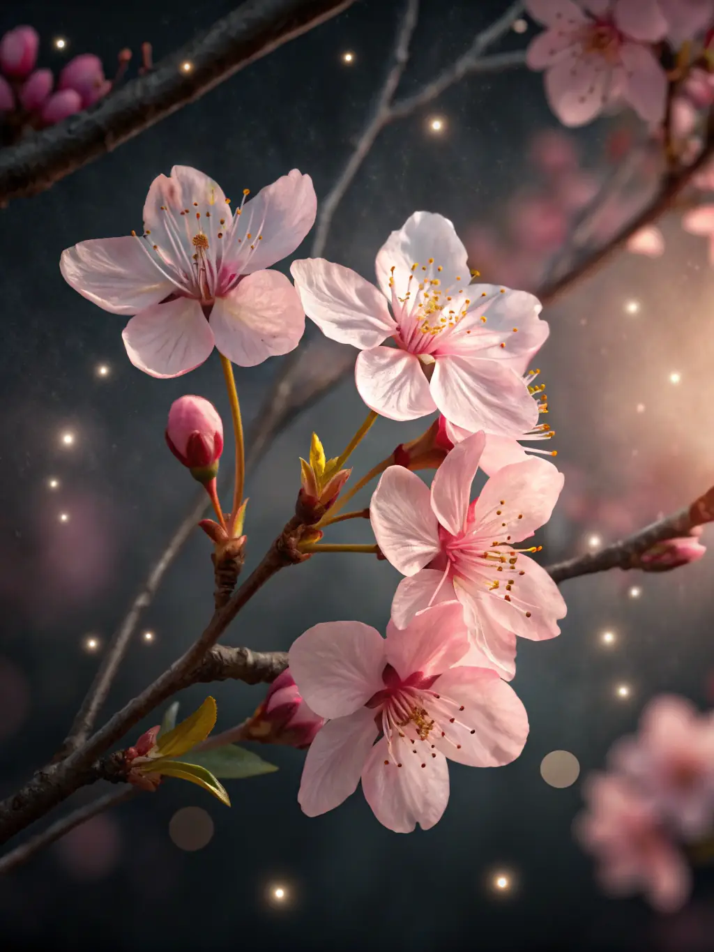 A serene image of a Celtic knot intertwined with blossoming spring flowers, symbolizing new beginnings and growth.